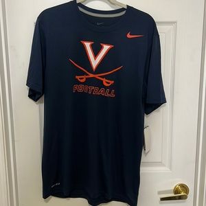 NWT Nike dri fit UVA football t shirt in size Medium